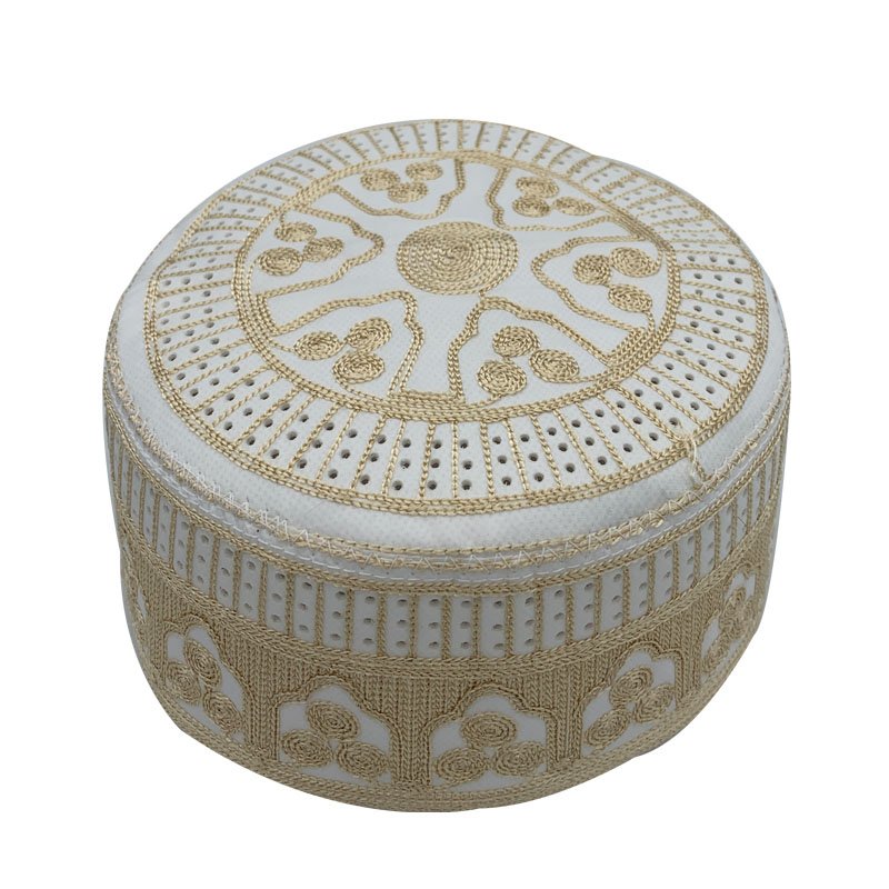 Chapeaux de prière musulmans pour hommes, broderie en coton, chapeau islamique d'Arabie saoudite, Kippa masculine zones me, casquette juive, écharpe de sauna pour hommes, vêtements, nouveau, 2023