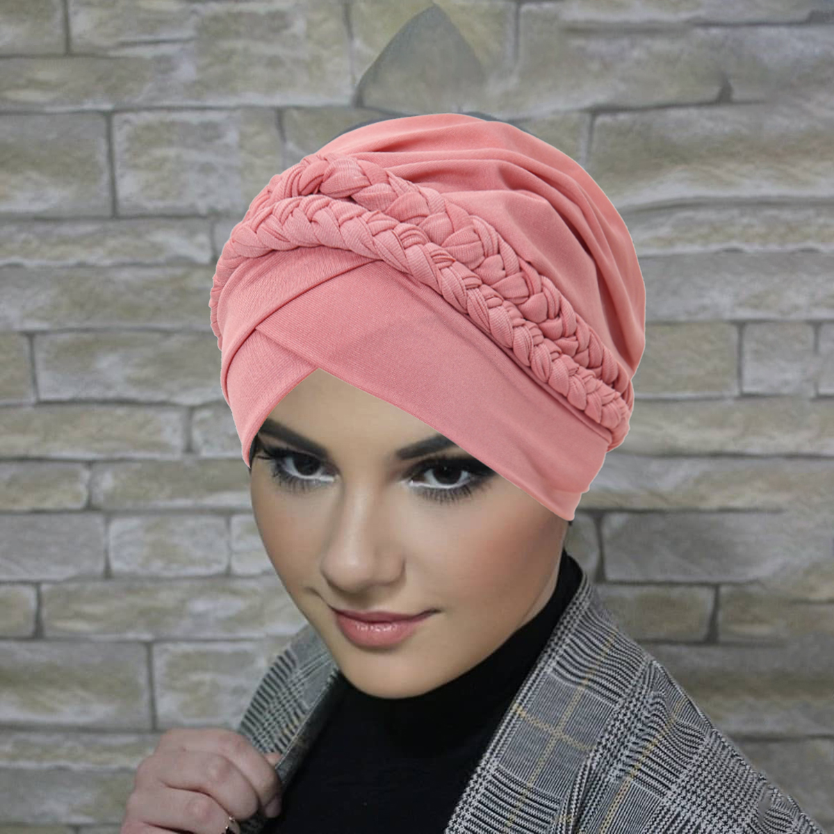Nouveau Turban Musulman Tressé 2026 – Bonnet Hijab Uni pour Femme, Foulard Chimio Islamique, Voile de Tête pour Dames, Couvre-chef Hijab