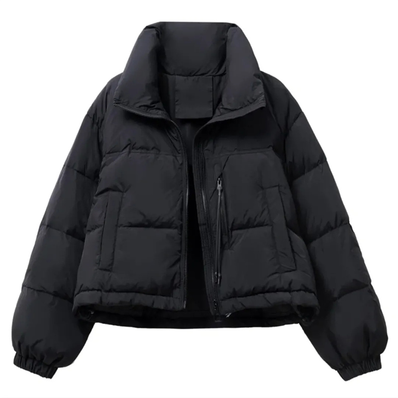 2025 nouveau hiver coréen ample court col montant coton rembourré veste femmes épaissir chaud élégant Parkas vêtements d'extérieur pour femmes