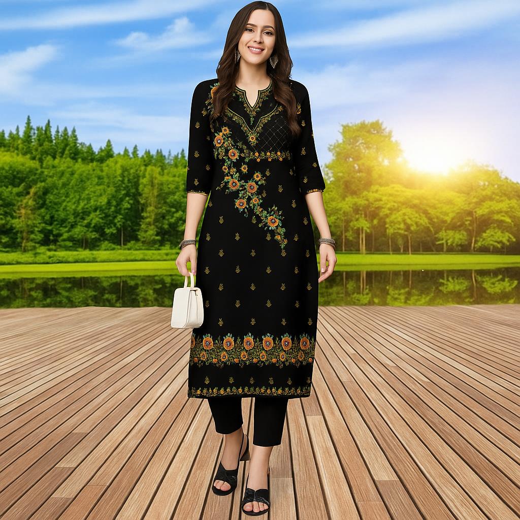 Kurtta – robe Kurt confortable pour femmes musulmanes, à la mode, Tube droit, fleurs, décontractée, ethnique, arabe du moyen-orient, 2026