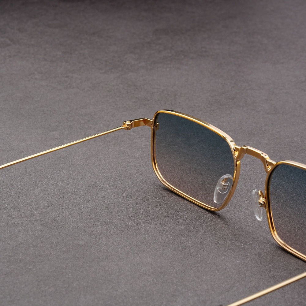 Lunettes de soleil rectangulaires de haute qualité pour hommes, monture en métal, lunettes de soleil carrées rétro de marque, lunettes pour femmes, lunettes pour hommes et femmes