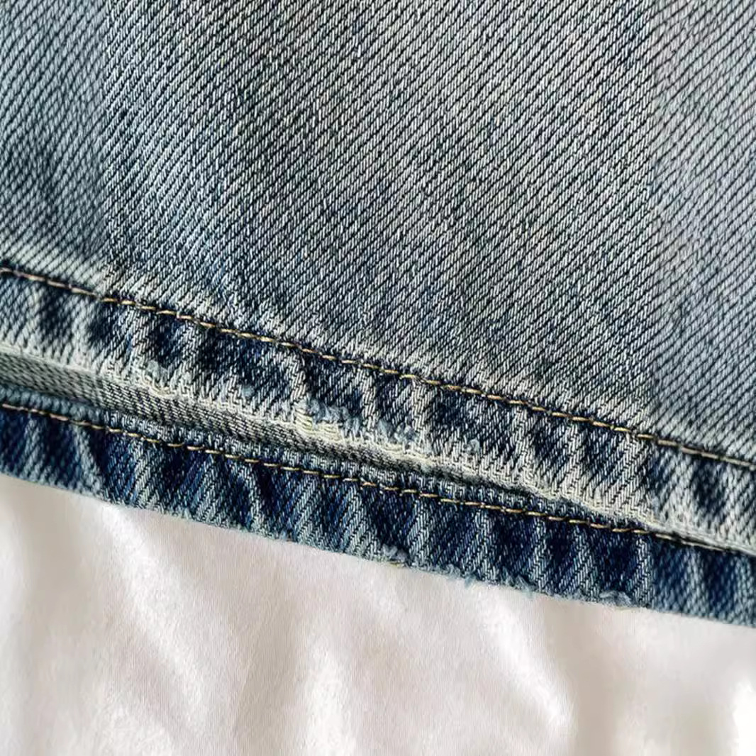 2025 femmes Denim Shorts taille haute Vintage lavé droit jambe large Denim jean fermeture à glissière genou longueur jean pantalons courts