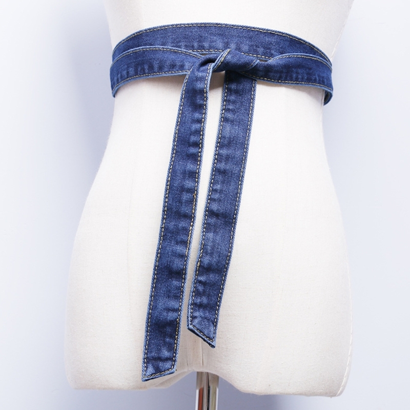 Denims taille sangle jean robes ceinture décorative femmes fille taille décors en gros