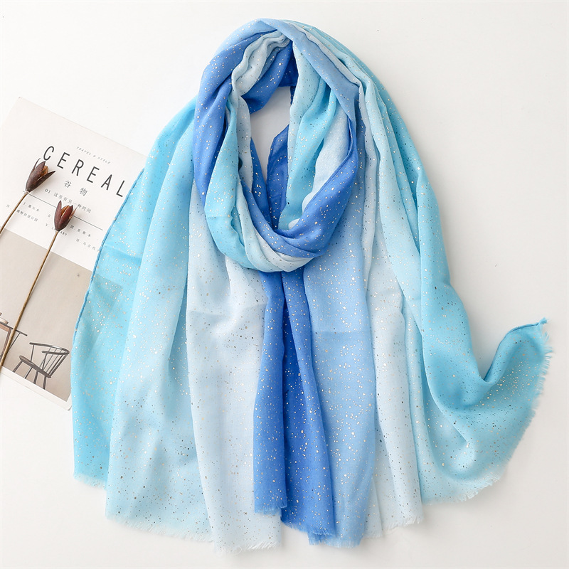 2025 luxe mode Ombre paillettes frange Viscose châle dame haute qualité miroitant enveloppement Pashmina étole Bufandas musulman Hijab Sjaal