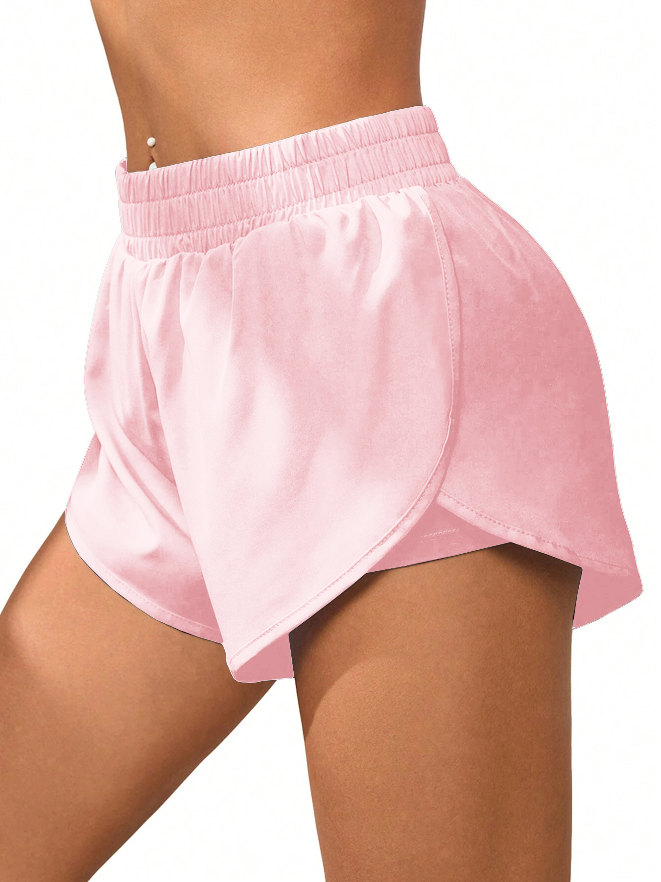 Shorts de sport pour femmes, style féminin, avec doublure, respirant, séchage rapide, été, anti-exposition, yoga, coupe ajustée, course à pied