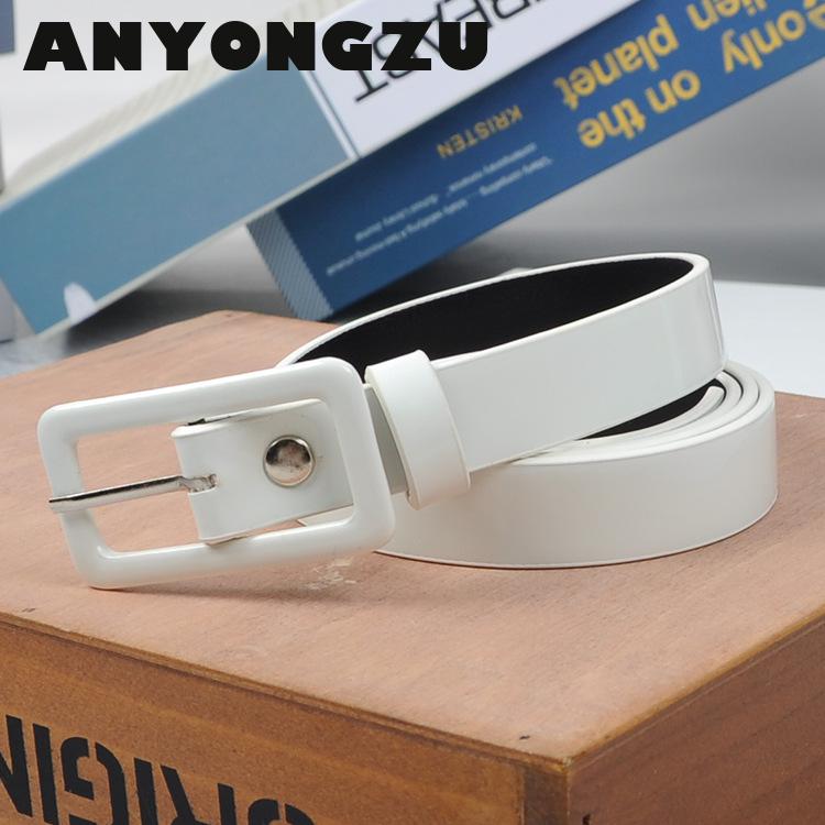Ceinture fine décontractée et polyvalente pour femmes, 2cm, rouge, jaune, bleu, noir, surintendant américains, spectacle de mode, document bonbon