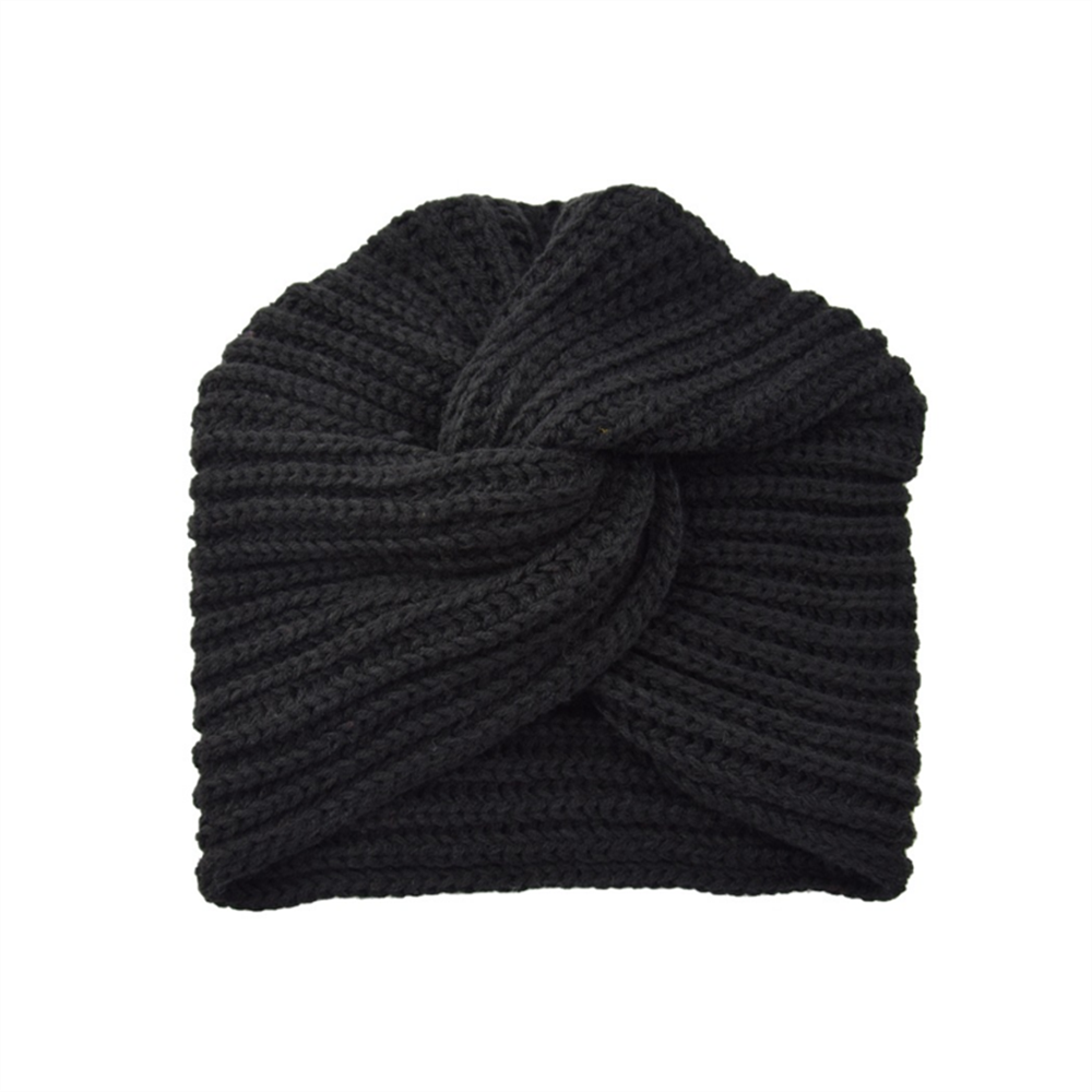Chapeau Turban tricoté pour femmes, bohémien, cachemire, tête enveloppante croisée, Bonnet en laine indienne