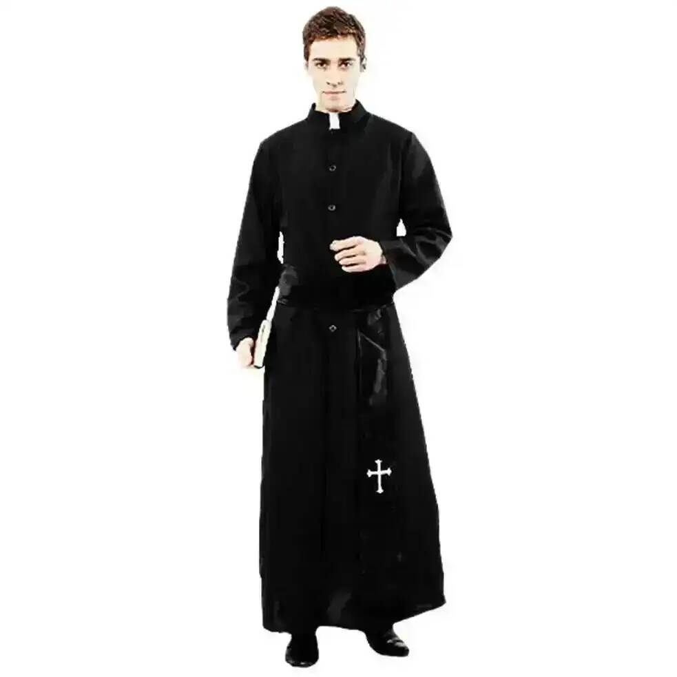 Costumes de Pâques, de Purim et d'Halloween pour adultes, costumes de père, de prêtre, d'évêque, costumes de pasteur chrétien, costumes de clergé, costumes de cosplay pour fêtes