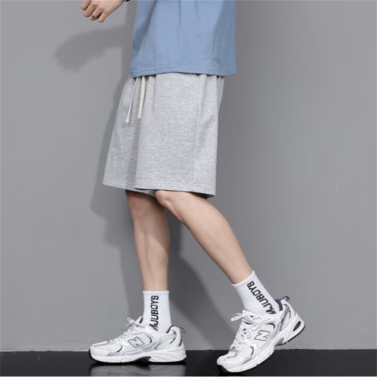 Shorts de course d'été pour hommes, décontractés, pour le jogging, couleur unie, avec cordon de serrage, amples, séchage rapide, pour la gym et le sport