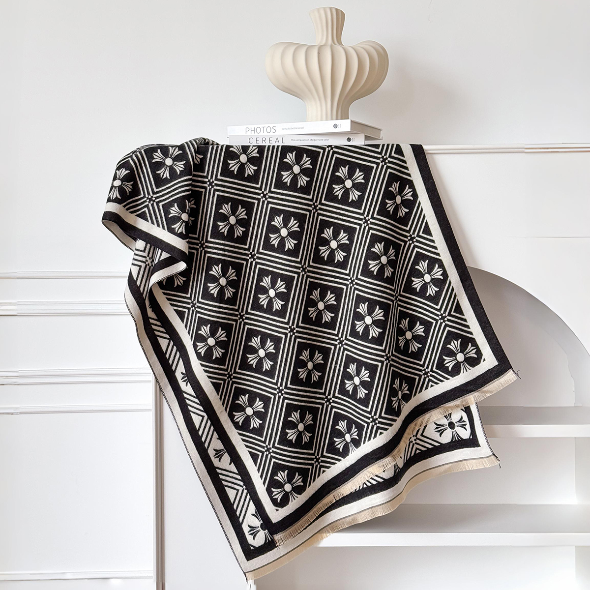 Écharpe chaude en cachemire pour femmes, couverture Pashmina de luxe, châle épais, foulard à la mode, Bufanda, Poncho, 2025