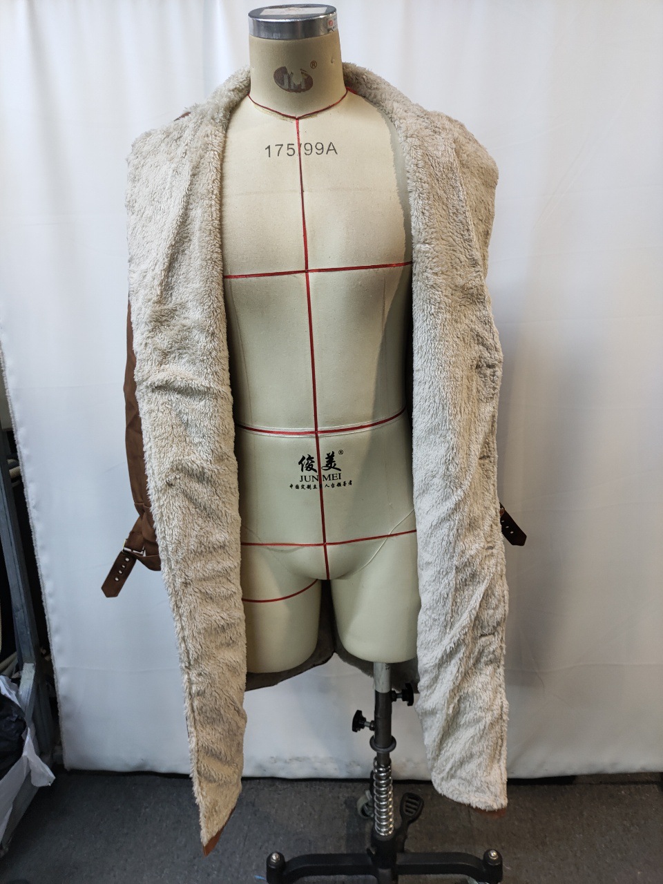 Vestes longues rétro pour hommes automne hiver chaud polaire en cuir PU pardessus décontracté Cowboy vêtements d'extérieur coupe-vent marron manteau homme