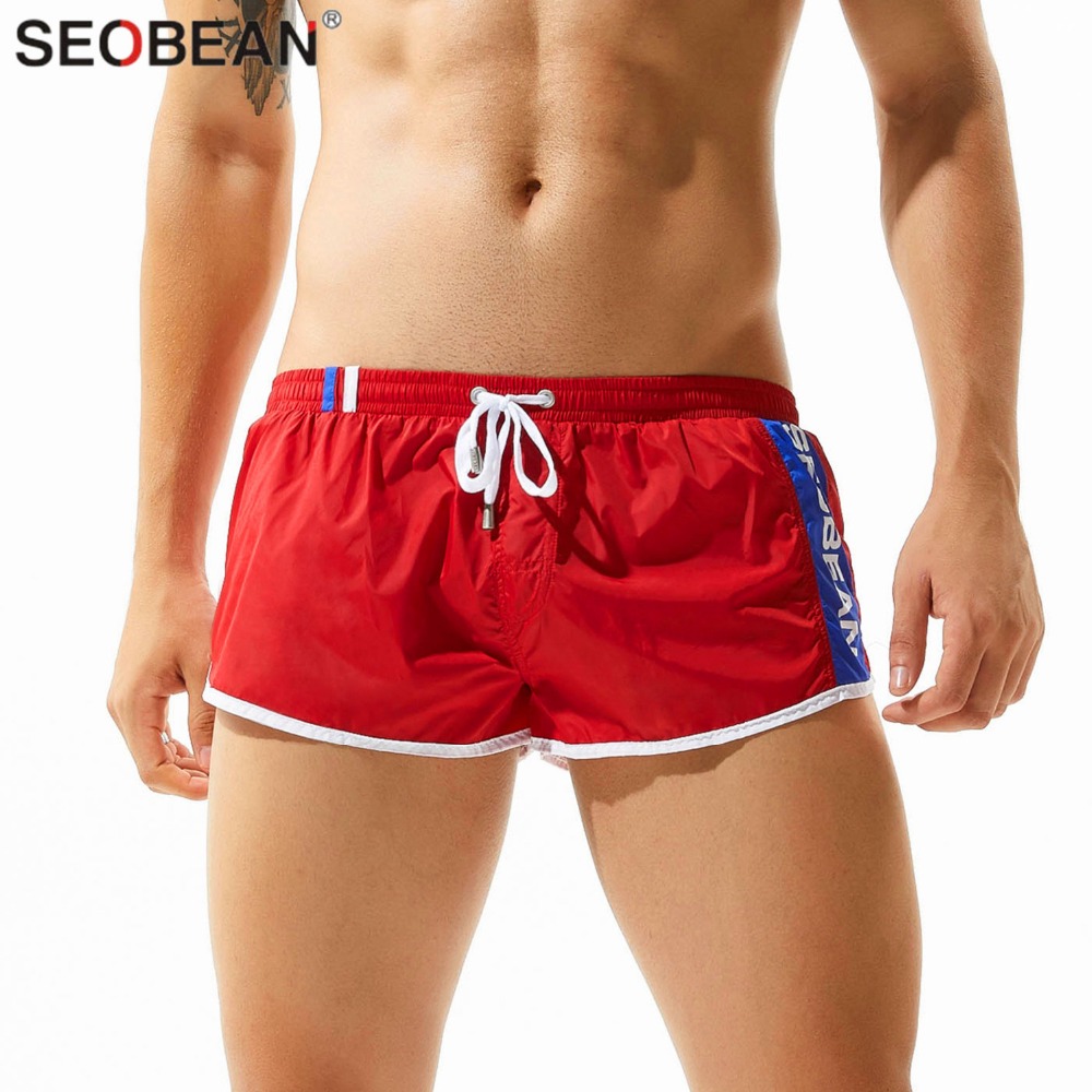 SEOBEAN Shorts hommes Shorts de plage tissus en Nylon à séchage rapide hommes conseil Shorts Homme Style décontracté ample Joggers Shorts