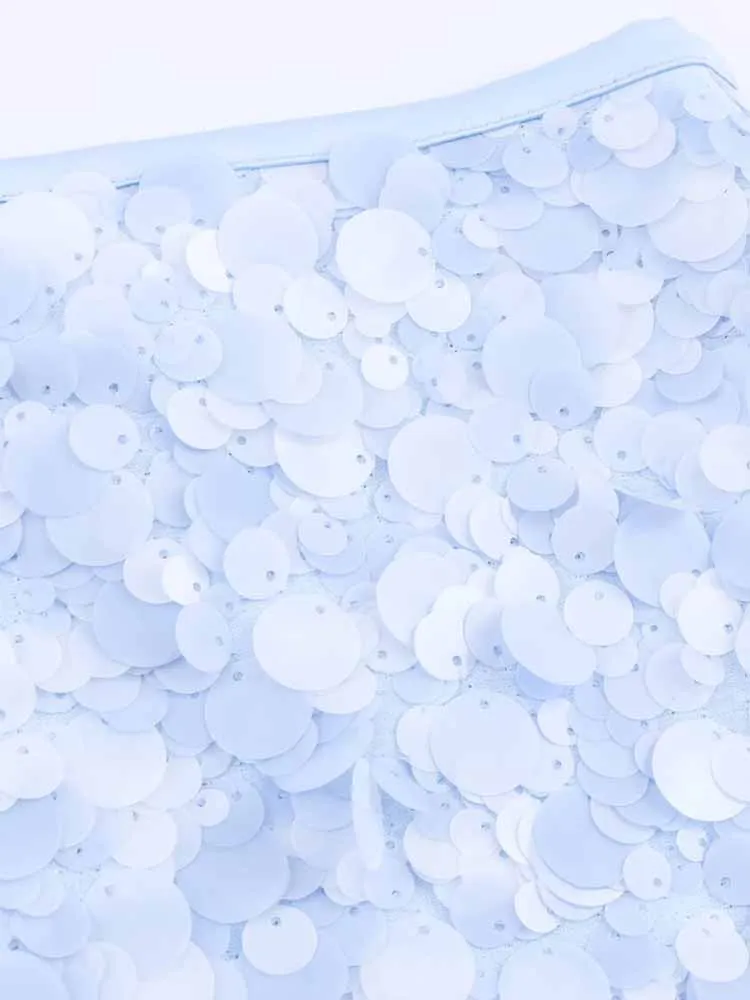 Mini jupe à paillettes pour femmes, Style européen et américain, nouvelle mode d'été, vêtements pour femmes, robe Simple et Slim aux hanches