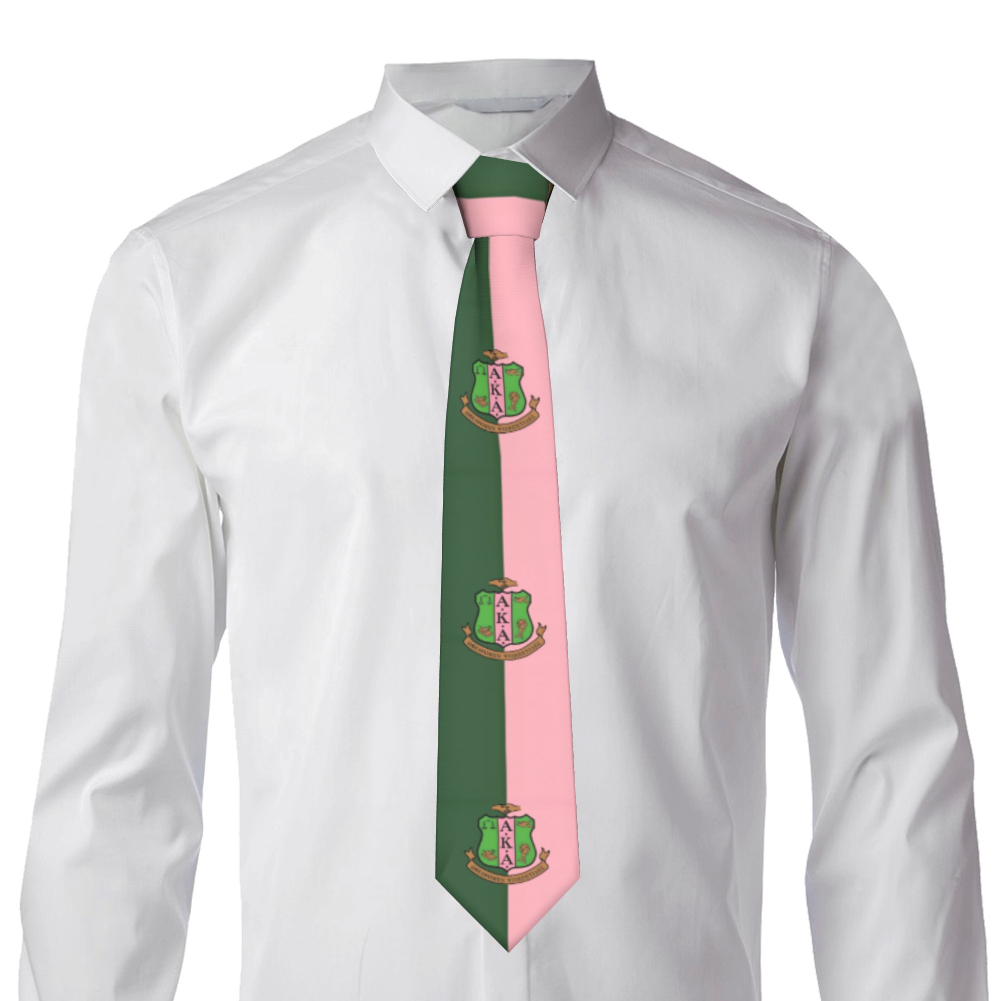 Cravate de mode AKA La Première Sororité Africaine Historique, personnalisée pour homme, pour mariage