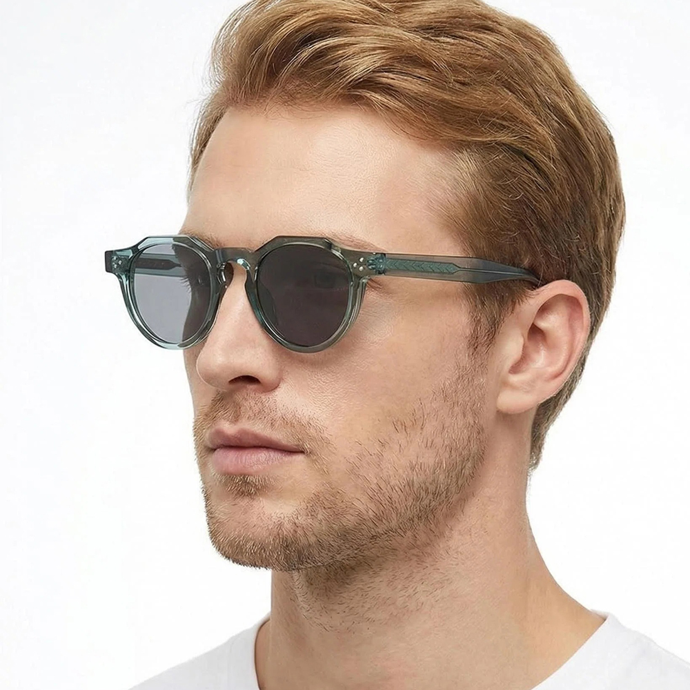 Lunettes de soleil de luxe petites pour hommes et femmes, style rétro rond, classiques, pour la conduite en extérieur et les voyages, protection UV400