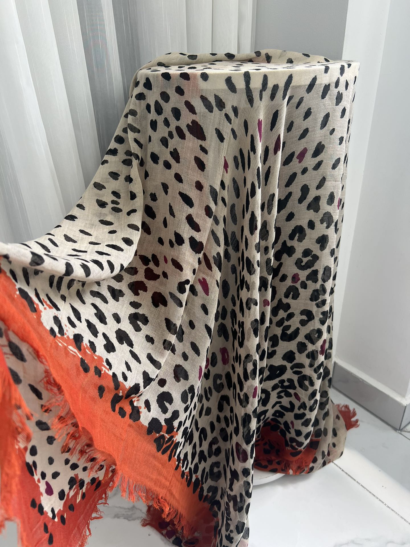 Rock roll – écharpe carrée esthétique pour femmes, imprimé léopard, nouvelle mode d'automne