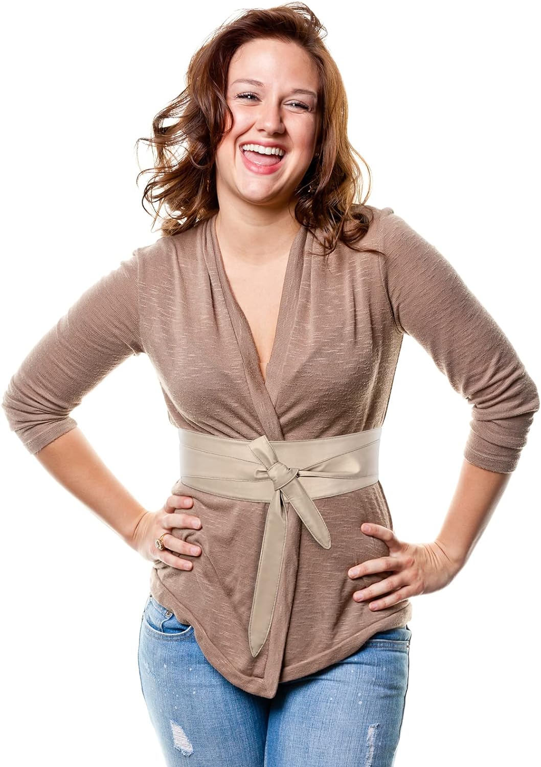 Obi ceintures pour femmes robes large Corset ceinture mode en cuir souple Wrap Cinch ceinture de taille