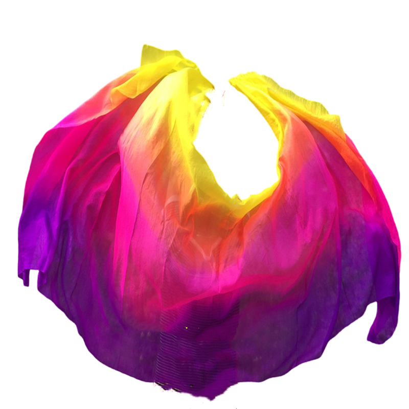 InjVeil teint à la main pour séparés euses du ventre, accessoires de danse du ventre, châle et écharpe, accessoires professionnels pour adultes, document nickel é, 250x114cm