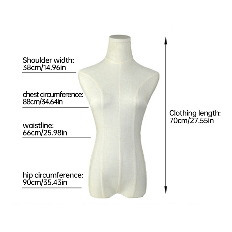 Mannequin de présentation pour robe de mariée, couverture de corps en velours pour femme, forme de robe de remplacement, maillot de corps de maquillage