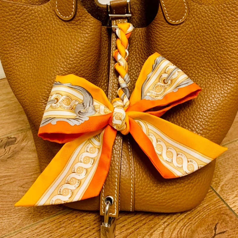Foulard en soie poignée de sac ceinture décorative bandeau nouvelle offre spéciale de la saison tendance sac enveloppé en soie véritable cravate sac à main style coréen...
