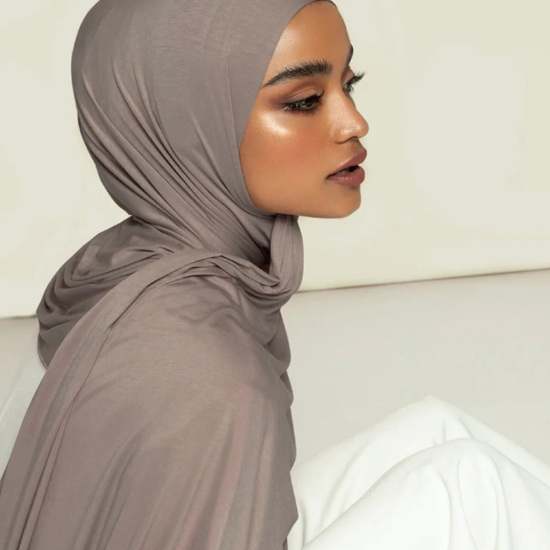 Nouveau Hijab en Jersey de Bambou Premium, Mode Musulmane, Hijabs Unis, Doux, Respirant, Élastique, Turban Hijab pour Femmes, Idéal pour le Ramadan