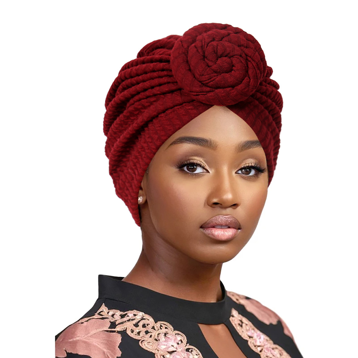 Nouvelle Collection 2026 : Turbans et Hijabs Tendance pour Femmes – Bonnets Musulmans Doux et Élastiques, Foulards Africains Respirants, Bonnets Chimio pour Femmes et Filles