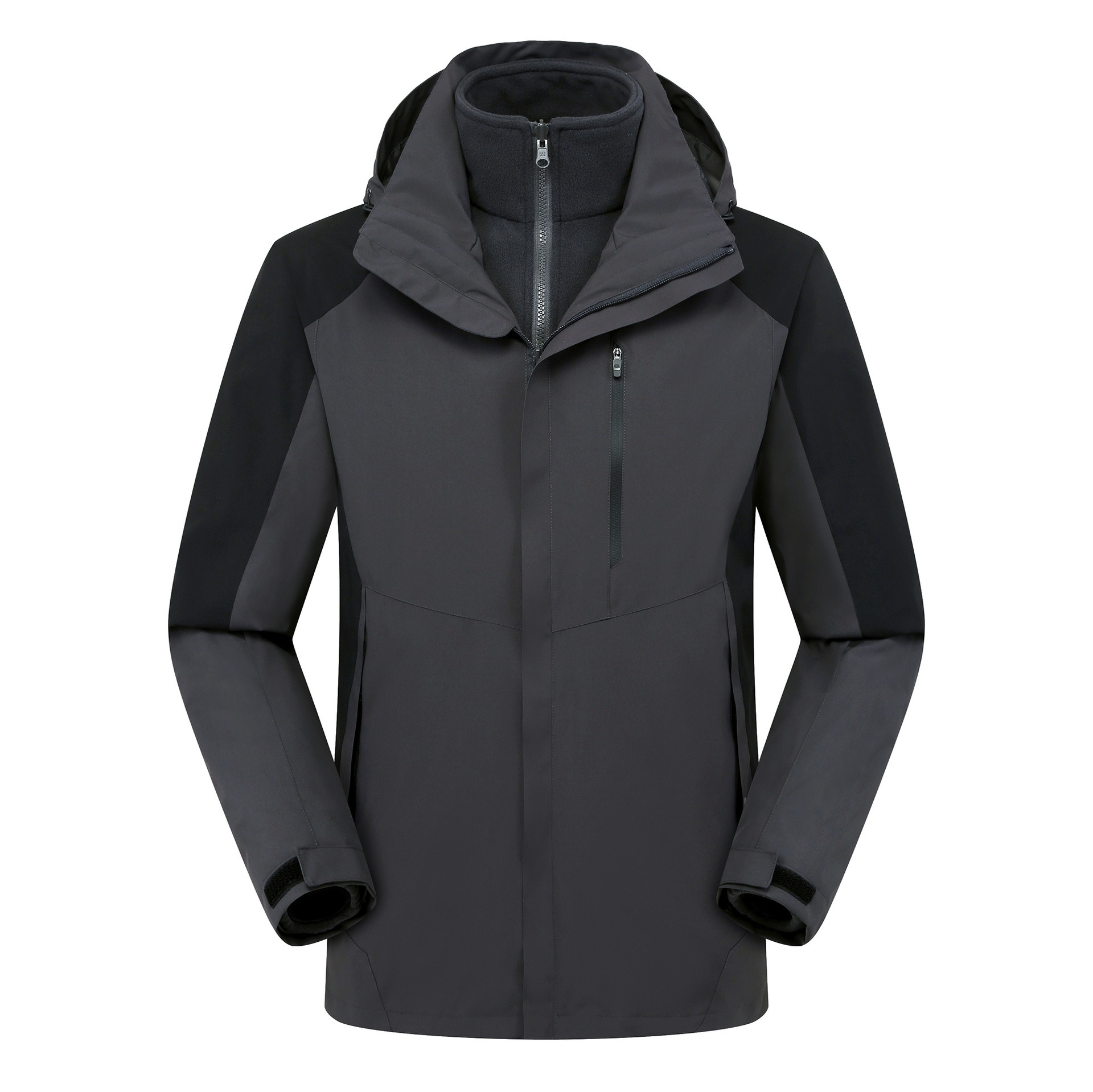 Nouveau manteau d'hiver d'extérieur, garde au chaud, veste 3 en 1 de loisirs, confortable, polyvalente, veste à capuche d'extérieur pour couple, veste coupe-vent, vêtements