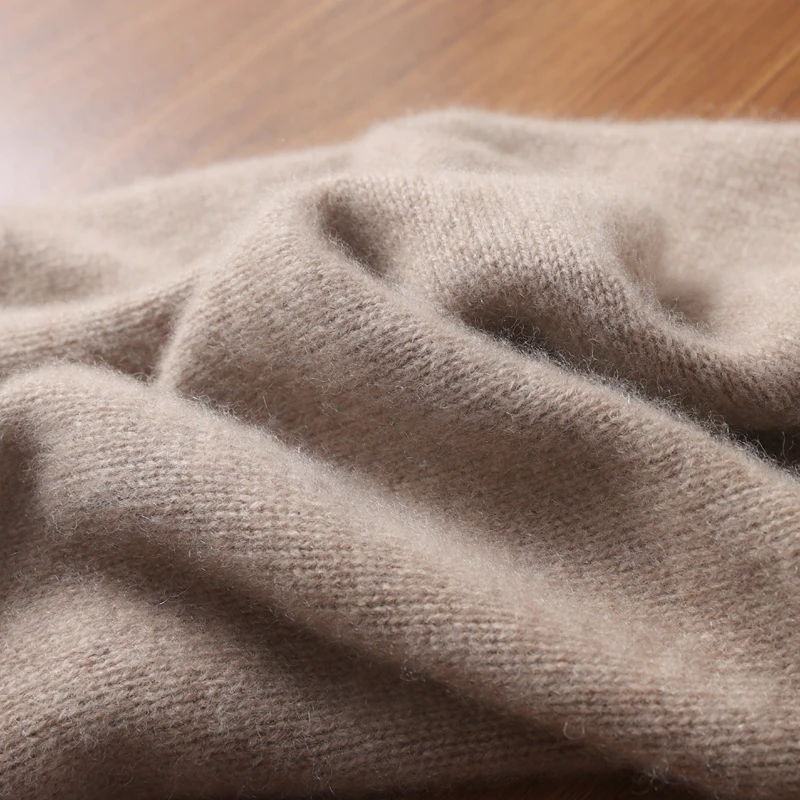Écharpe annulaire tricotée en mélange de laine, élégante, douce et chaude, en fausse fourrure de cachemire, cache-cou, bandeau pour femme, hiver