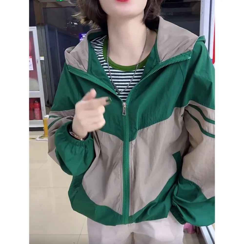 Vêtements de Protection solaire pour femmes, veste courte et fine, manteau Baisc ample d'été coréen, décontracté, respirant, vêtements d'extérieur, nouvelle collection 2025