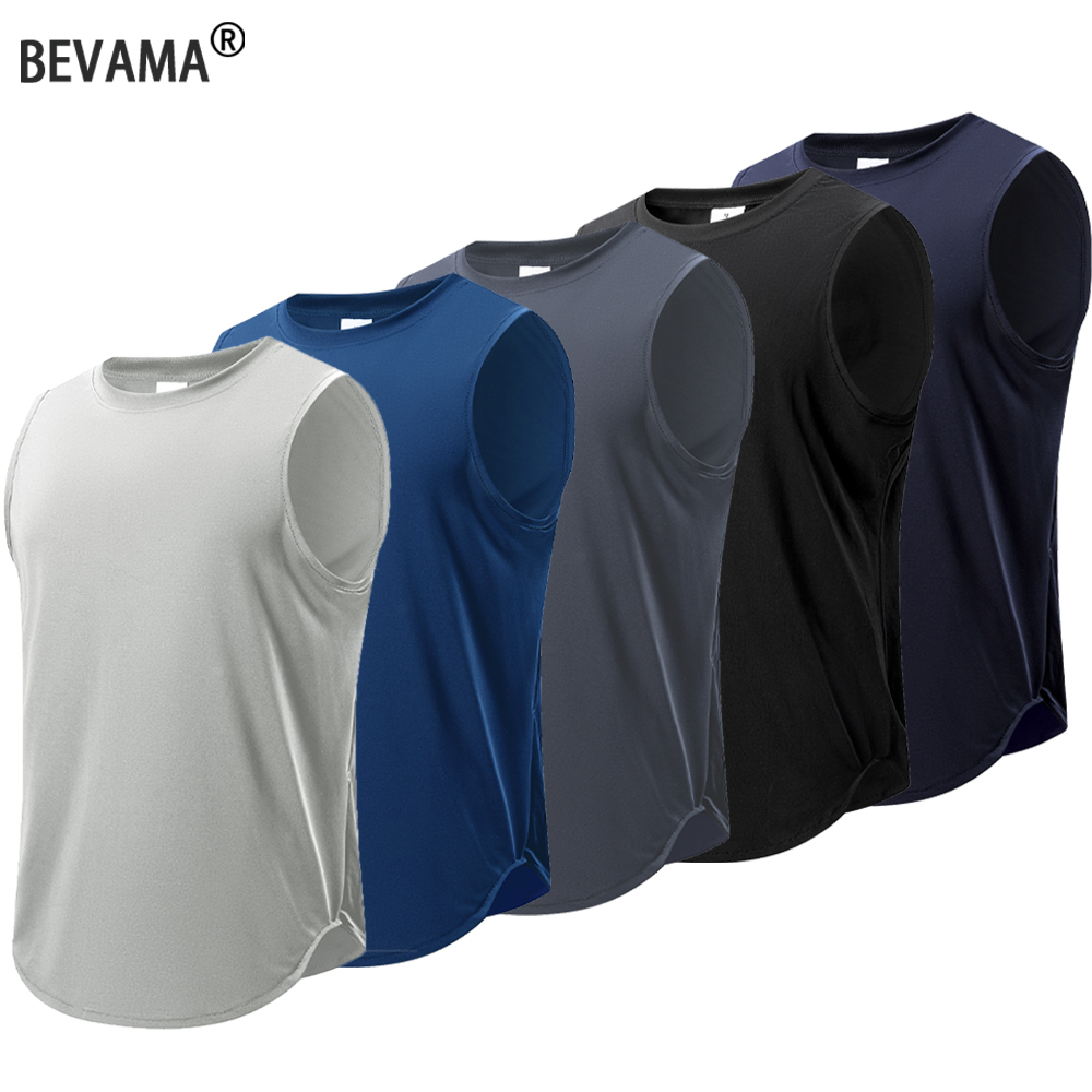 Débardeur basique de Fitness pour hommes, haut de Sport à séchage rapide, gilet de course, Fitness, chemise de Sport sans manches, été