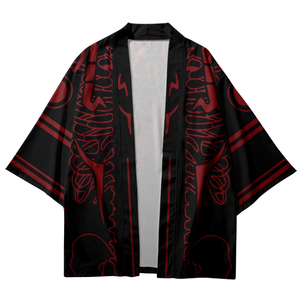 Kimono à Imprimé de Modules de Mode Japonaise pour Homme et Femme, Cardigan de Plage Décontracté, Cosplay Haori, Vêtements Asiatiques, Grande Taille