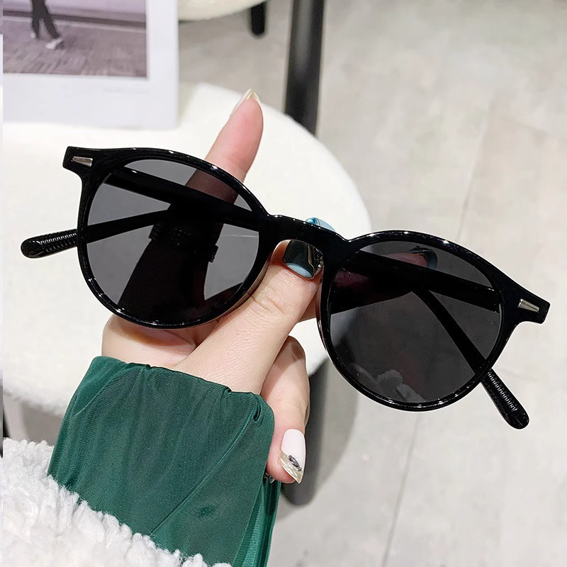Nouvelles Lunettes de Soleil Rondes Vintage pour Femmes et Hommes, Lunettes de Soleil Circulaires de Marque, Lunettes Ovales pour Hommes et Femmes
