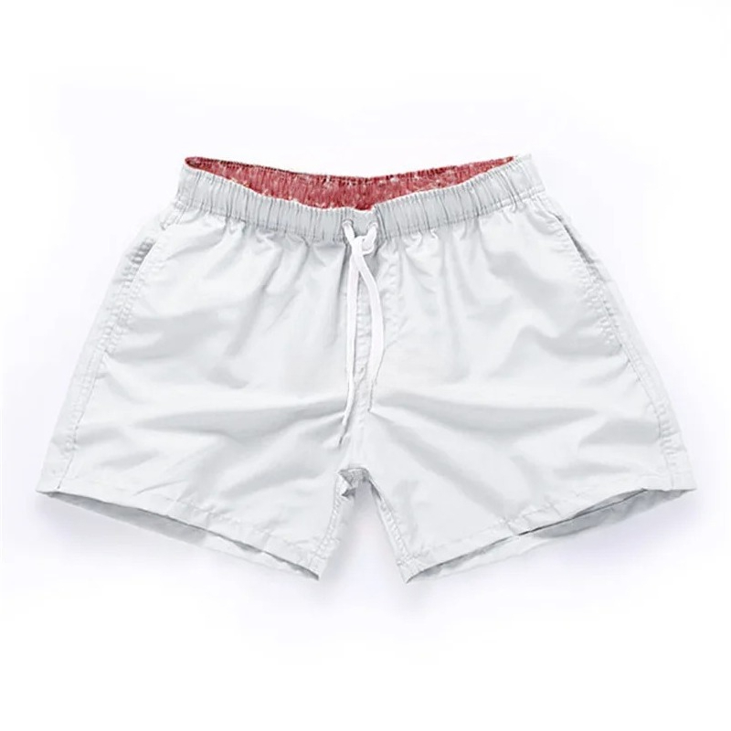 Short de bain décontracté pour homme à séchage rapide, avec cordon de serrage à la taille, idéal pour la plage, le surf, la course et le sport, avec poches latérales