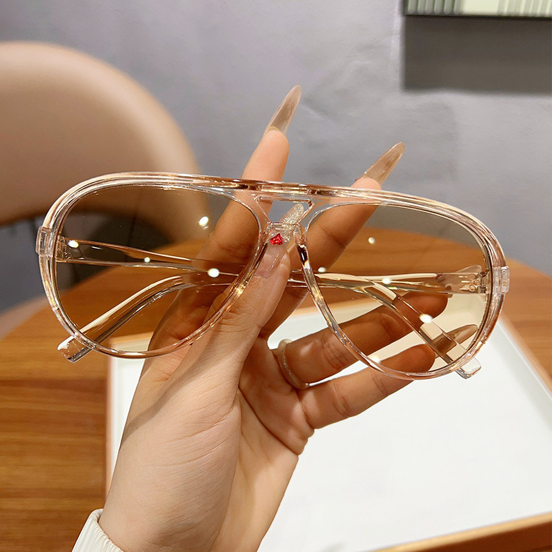 Lunettes de soleil pilote surdimensionnées pour femmes et hommes, marque de luxe de styliste, Vintage, grande monture, Punk, ombre de conduite