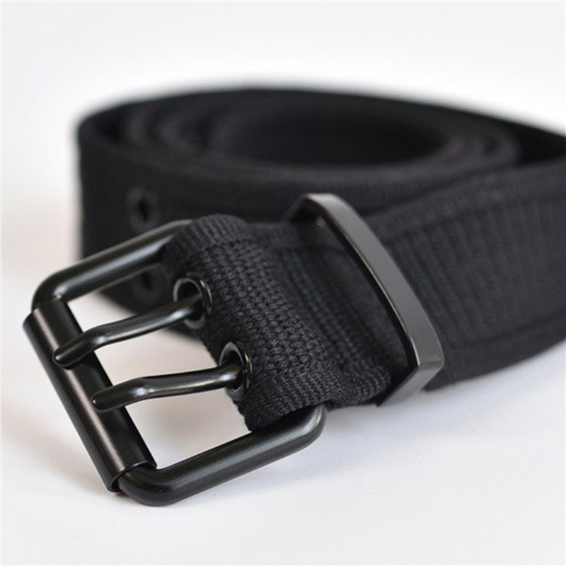 Ceinture en toile résistante à l'usure pour hommes et femmes, ceinture décontractée en toile pour sports de plein air, style punk, ceinture assortie
