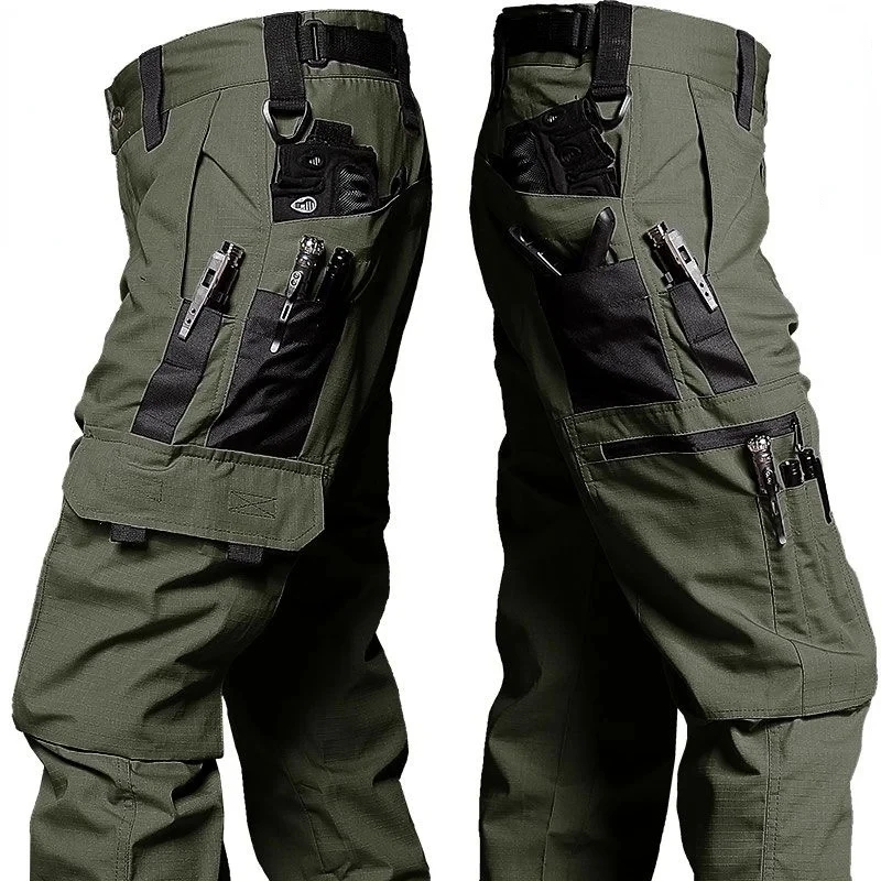 Pantalon Cargo pour hommes, pantalon de travail multi-poches, pantalon tactique décontracté, vêtements d'extérieur droits, résistant à l'usure, automne et hiver