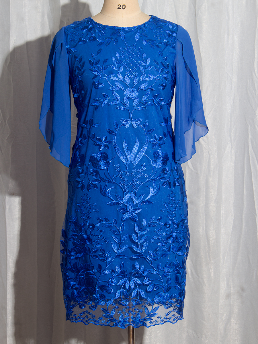 Robe de soirée grande taille pour femmes, élégante, broderie florale, robe de bal pour invités de mariage, Slim, moulante, crayon, automne 2025