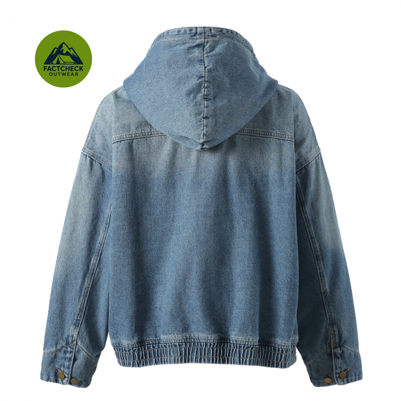 FACTCHECK Veste en jean délavé de haute qualité, taille EU/US, nouvelle couleur unie, pour l'automne et l'hiver, voyage, safari, randonnée, chasse, travail.