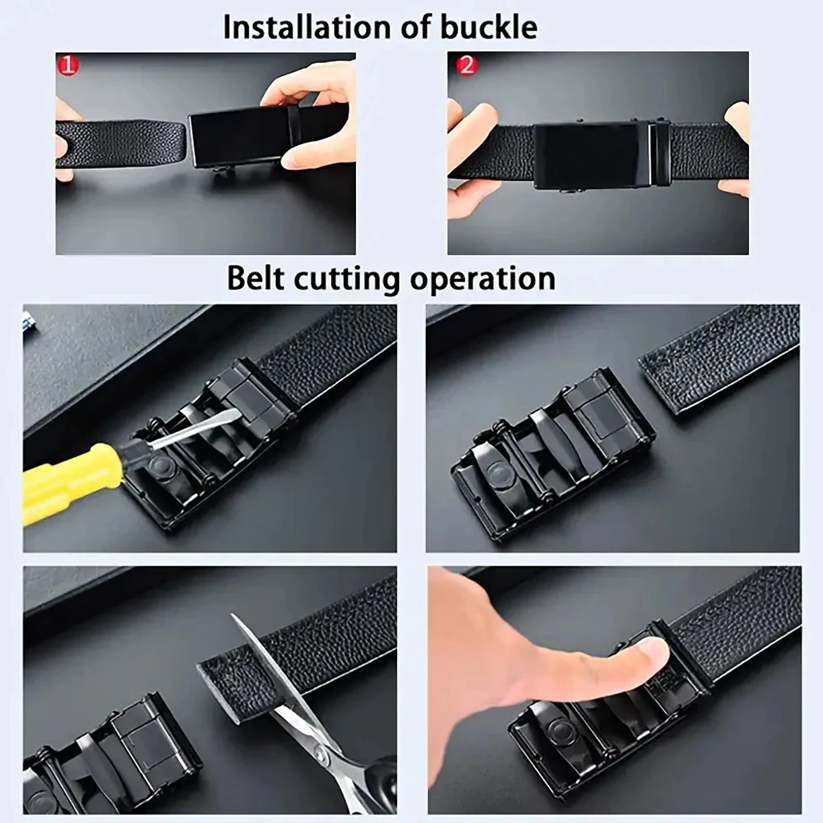 Ceinture pour hommes d'affaires, ceinture de marque de luxe authentique, boucle en métal, ceinture en cuir PU de haute qualité, ceinture souple pour pantalons cargo et jeans