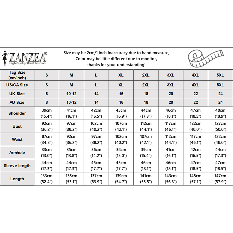 ZANZEA – robe longue de style coréen pour femmes, couleur contrastée, col en v, manches lanternes, robe longue élégante, taille haute, ligne A