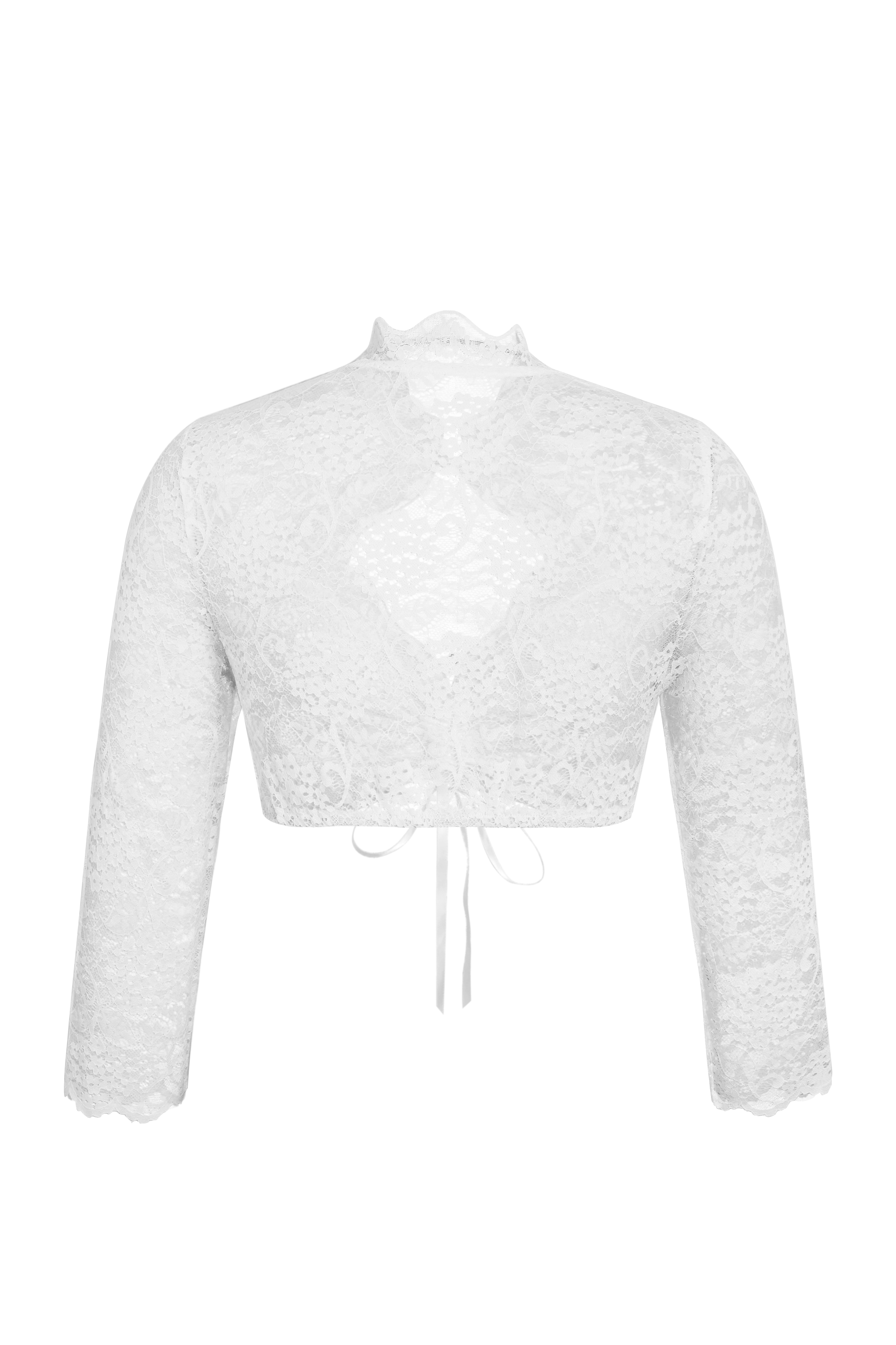 Chemisier en dentelle pour femmes, élégant crop top de style bavarois, parfait pour Halloween, style automnal blanc, costume, carnaval.