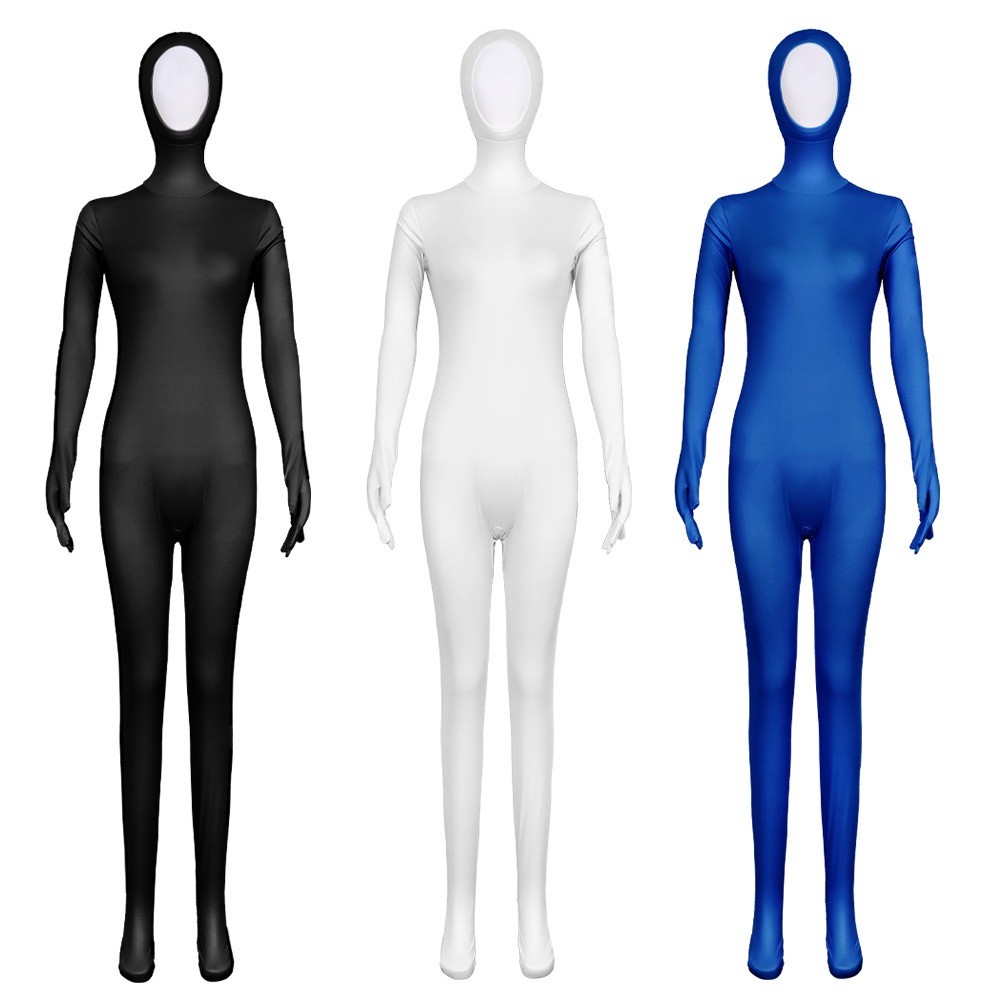 Zentai-Costume complet imbibé de spandex pour adultes, combinaison de batterie, costume de cosplay, visage ouvert, seconde peau, serré, femmes, hommes