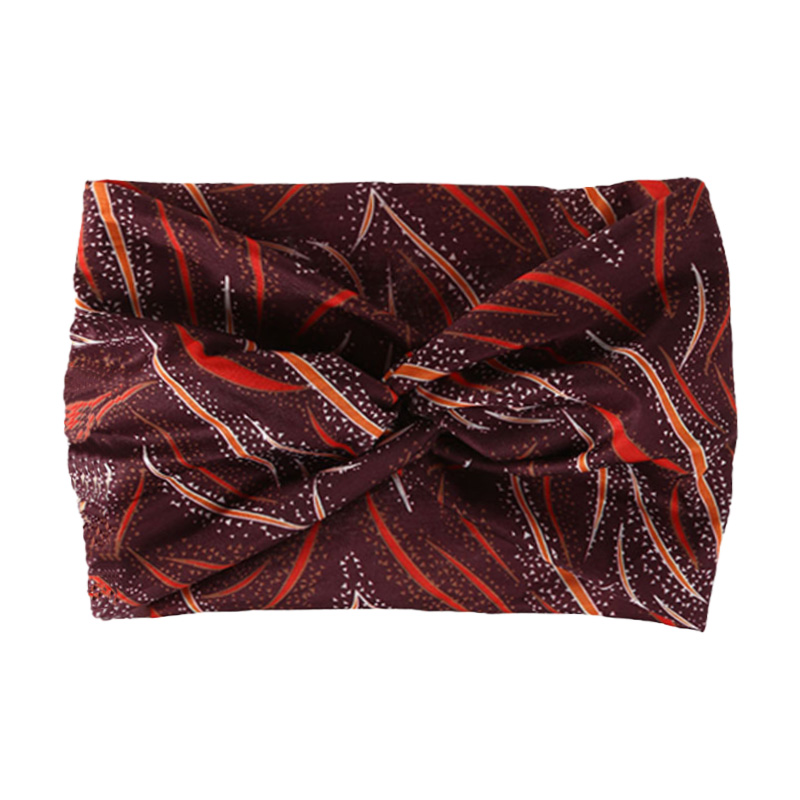 Élargissement de haute élasticité, doux et respectueux de la peau, style bohème africain imprimé, bandeau torsadé sur le devant