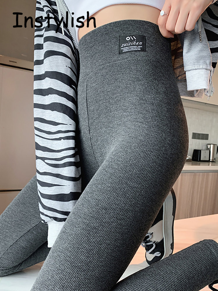 Leggings de sport pour femmes, collants Push Up, taille haute, jambières d'exercices, Vintage Harajuku, pantalons en tricot côtelé, vêtements de Fitness et de sport
