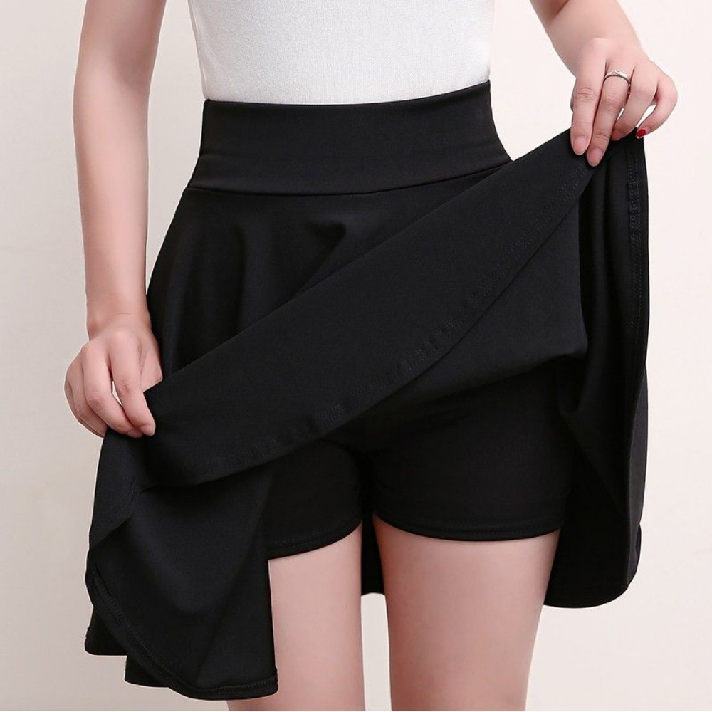 Dames mode été nouveau Stylev Version coréenne jupe sport course danse carrée étudiant élégant tendance taille haute a-ligne jupe