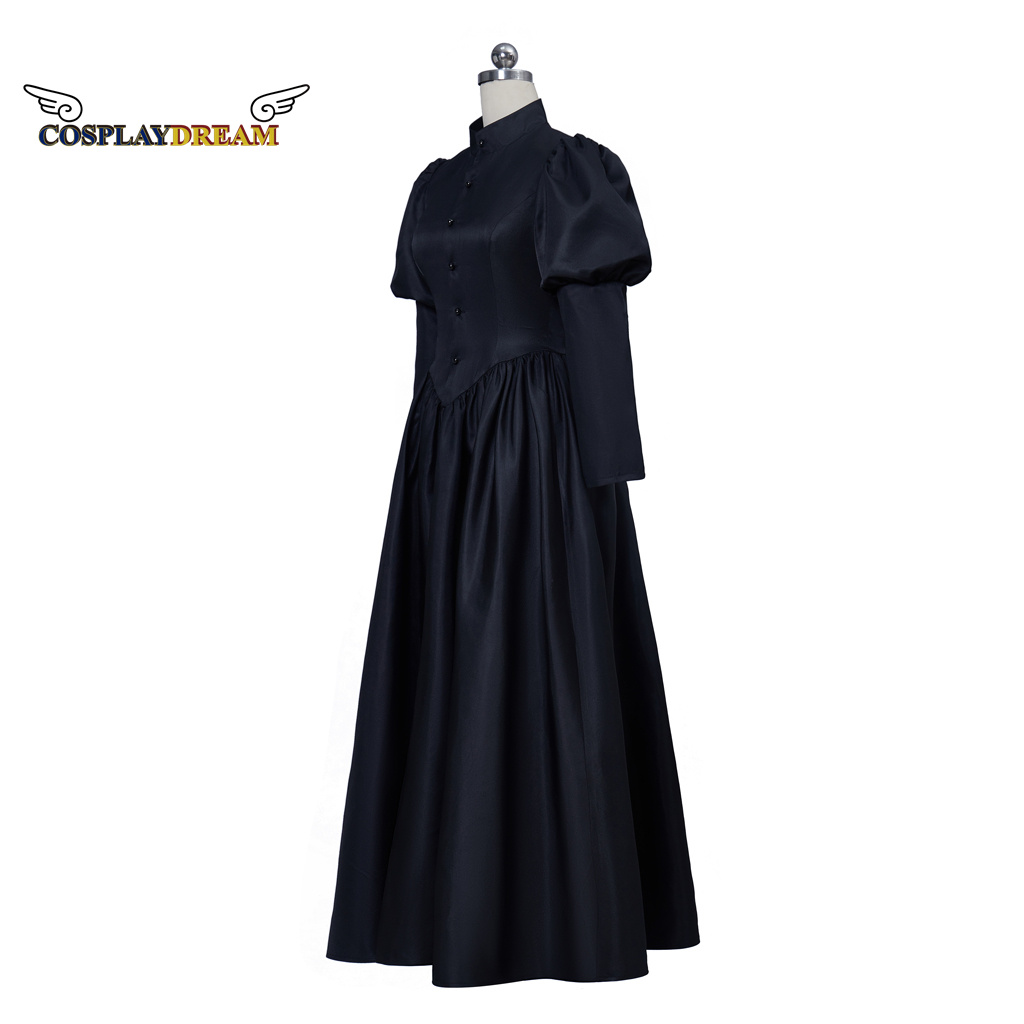 Robe deuil victorienne noire Robe de la Renaissance médiévale Costume victorien femme Robe Robe robes noires robes