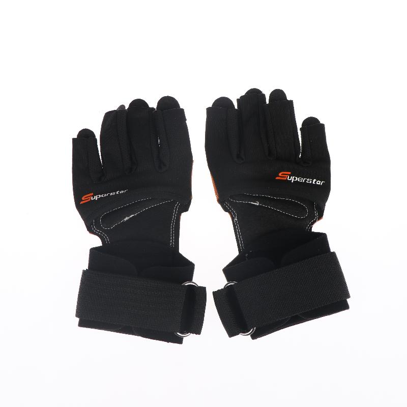 Gants d'entraînement de musculation demi-doigts unisexes au design sportif pour la salle de sport et le soutien des poignets pendant l'exercice