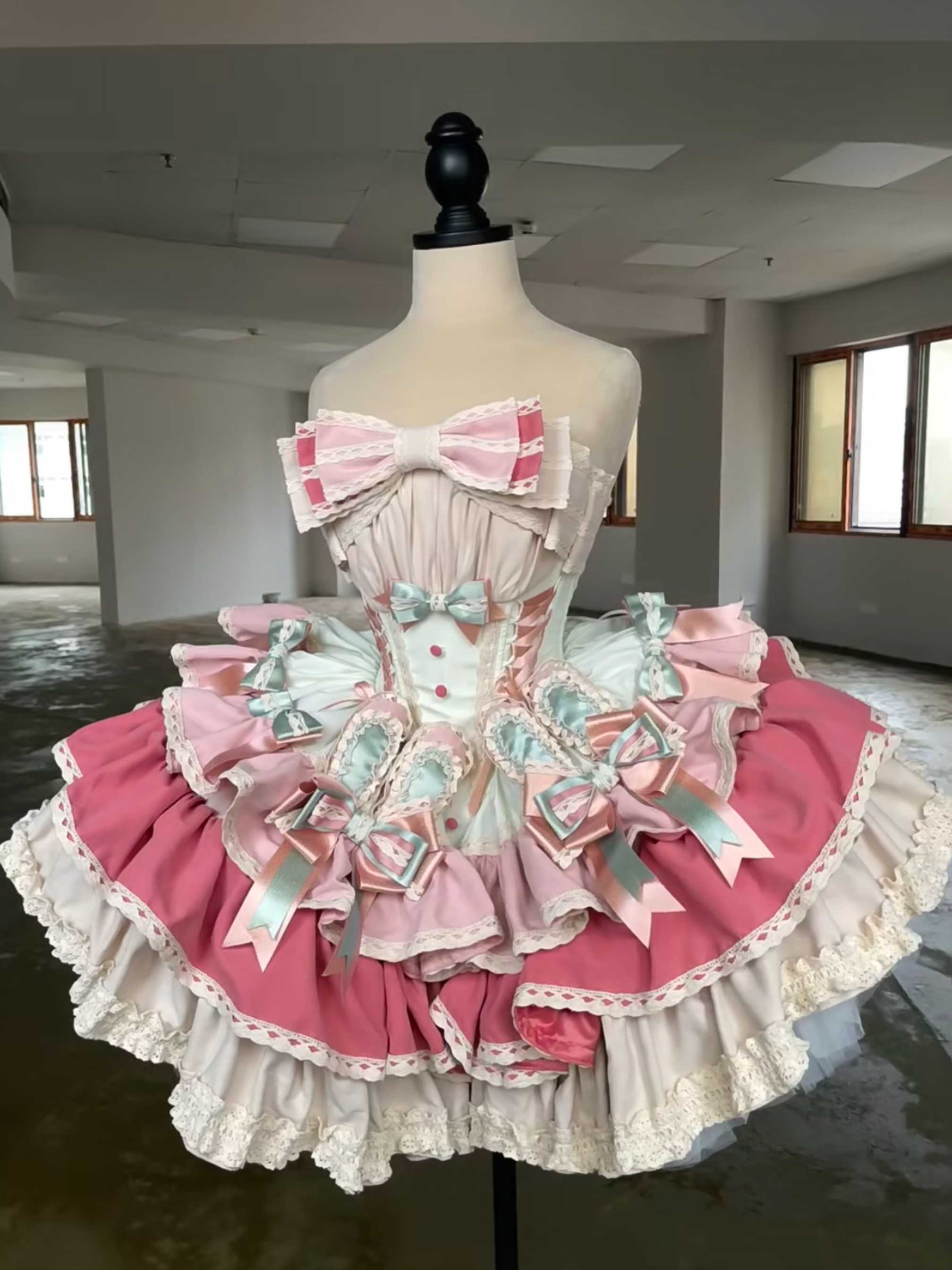 Robe de princesse à taille fine, Style français japonais, douce, occidentale, Robe de bal, gâteau, littéraire, Preppy, dentelle, panneaux, pour Femme