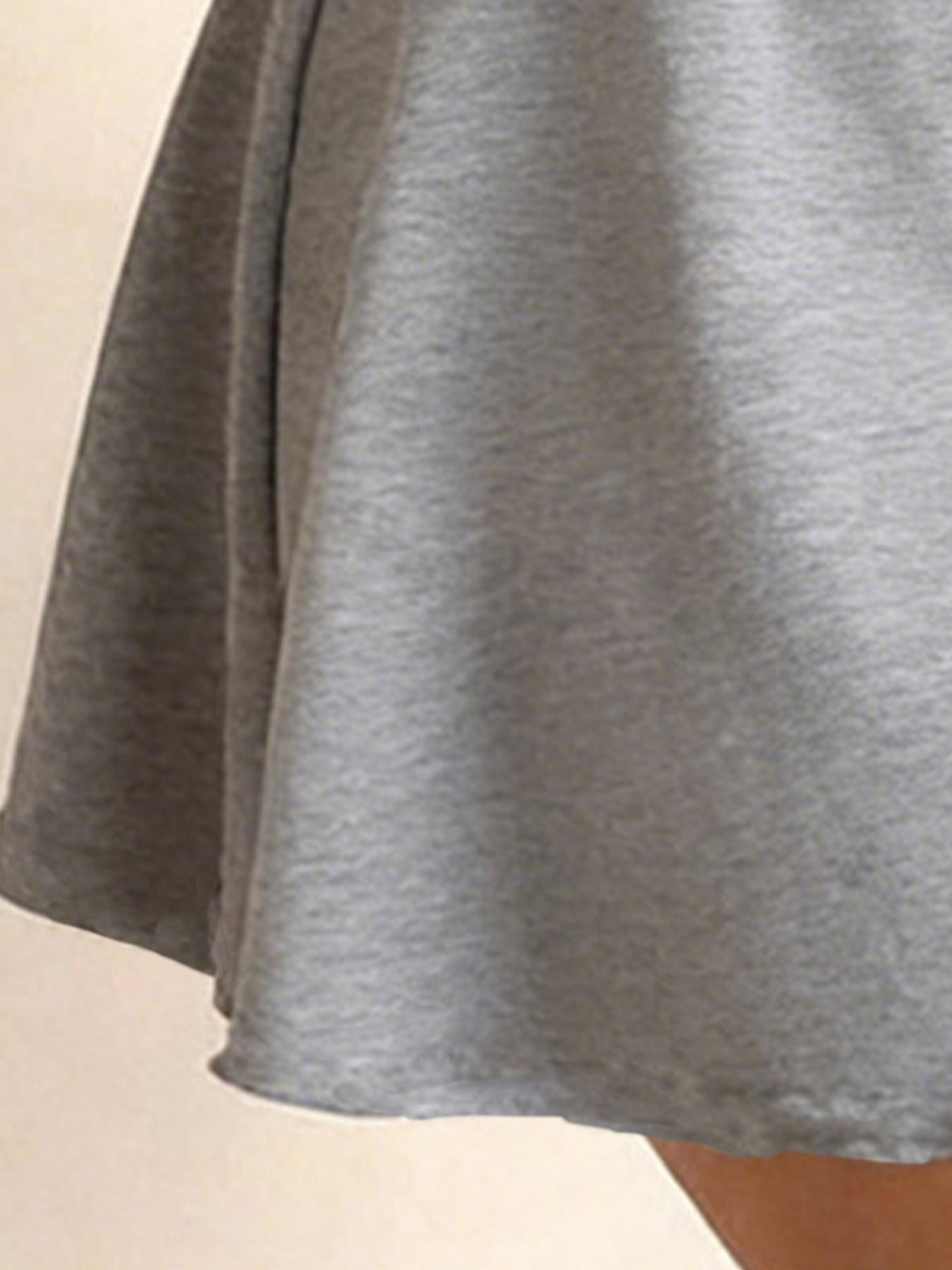 Robe midi ample pour femme, couleur unie, ourlet ondulé, tissu doux et confortable, imprimé léopard, été, tenue décontractée