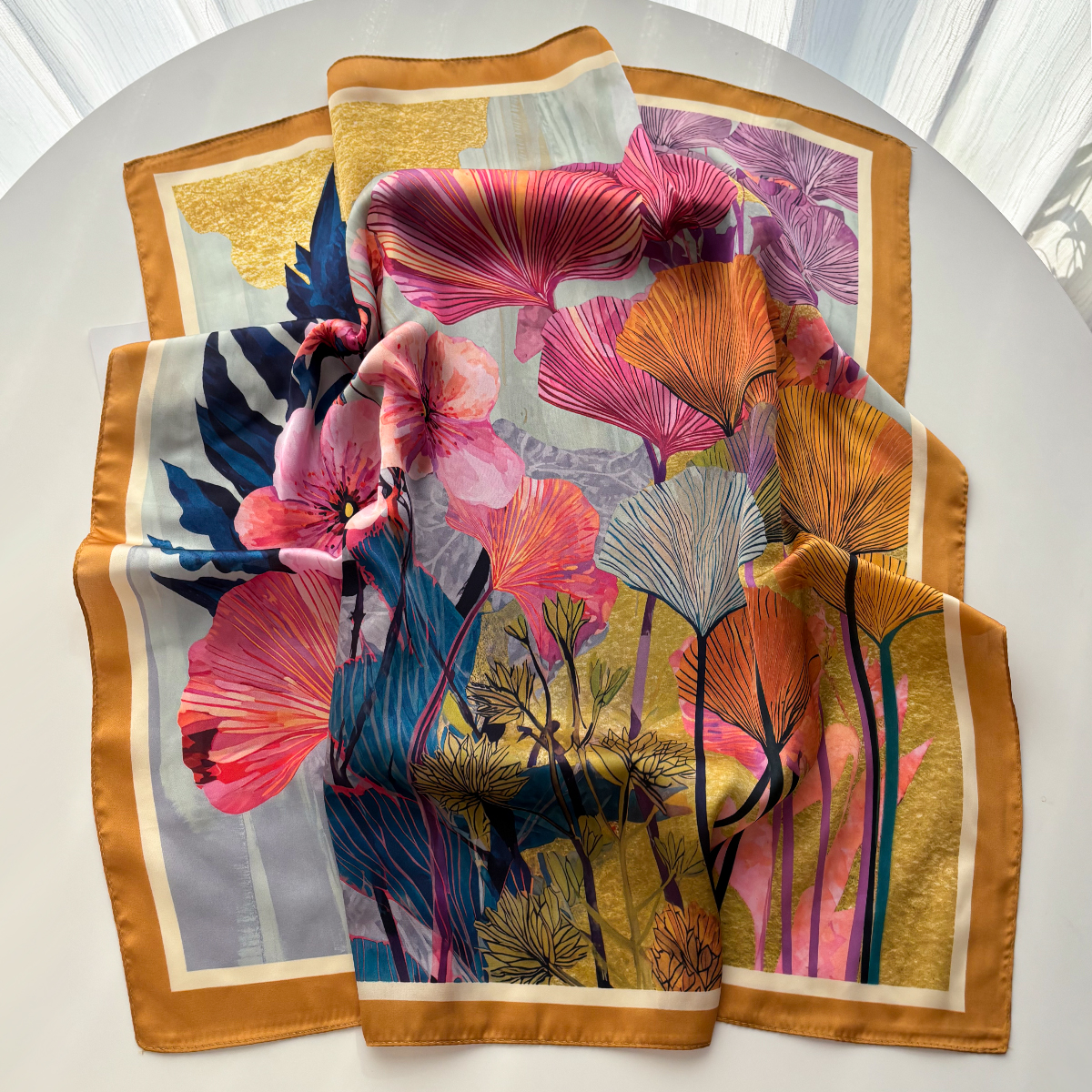 Foulard carré de luxe pour femmes, élégant, imprimé, Hijab, châle, couleur unie, tache douce, Imitation soie